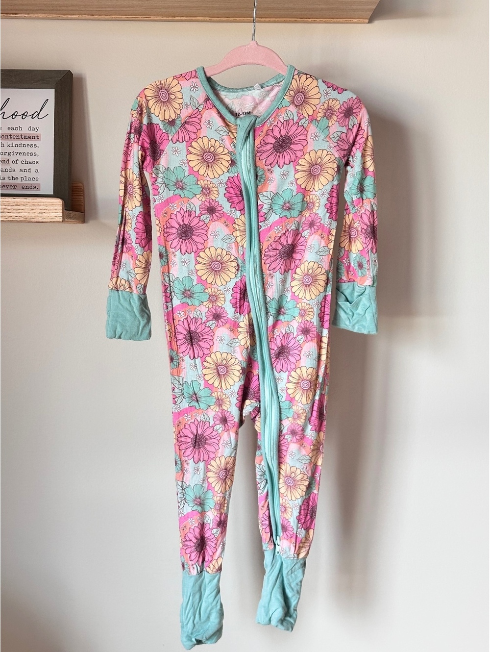 Bright Floral Bamboo Convertible Zippy Sz 12-18m